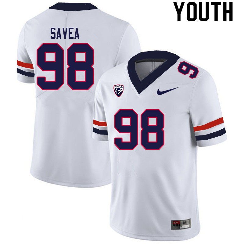 Youth #98 Tiaoalii Savea Arizona Wildcats College Football Jerseys Sale-White - Click Image to Close